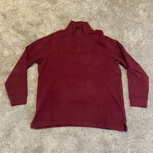 Polo Ralph Lauren Red Quarterzip Pullover Jacket Size XL